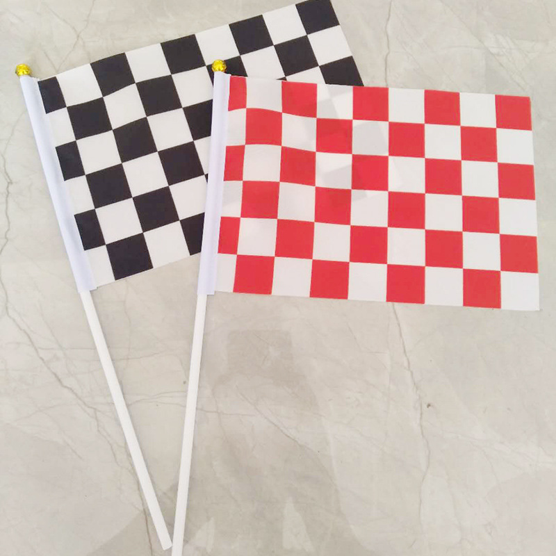 f1赛车旗定 黑白方格制红白方格 终点旗 发令旗厂家直销