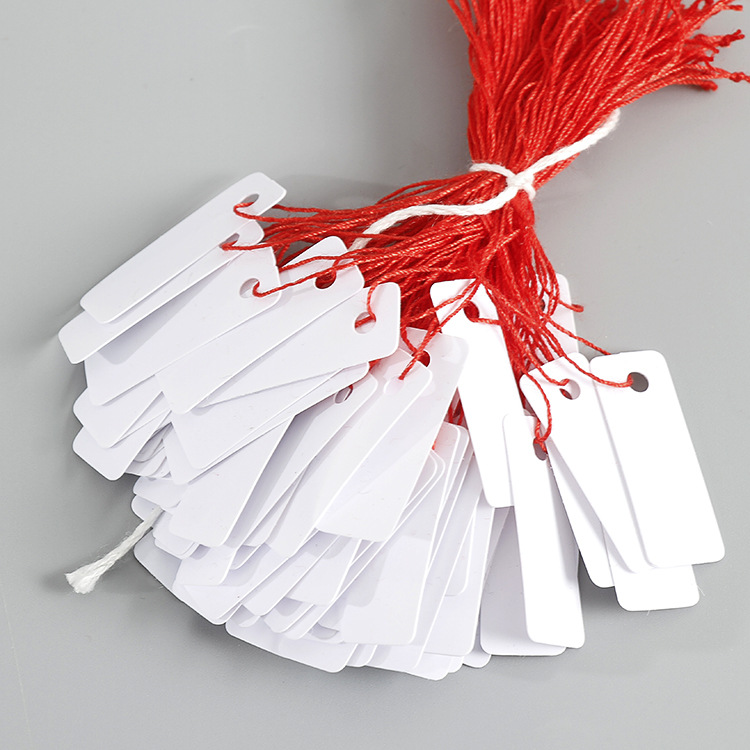 珠宝标签吊牌空白现货珠宝挂牌手工穿绳小戒指标价签金品贴纸挂签