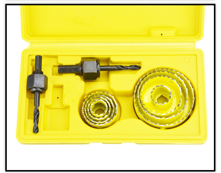 木工开孔器 筒灯开孔器套装13件套 8件 石膏板射灯钻头 木工工具