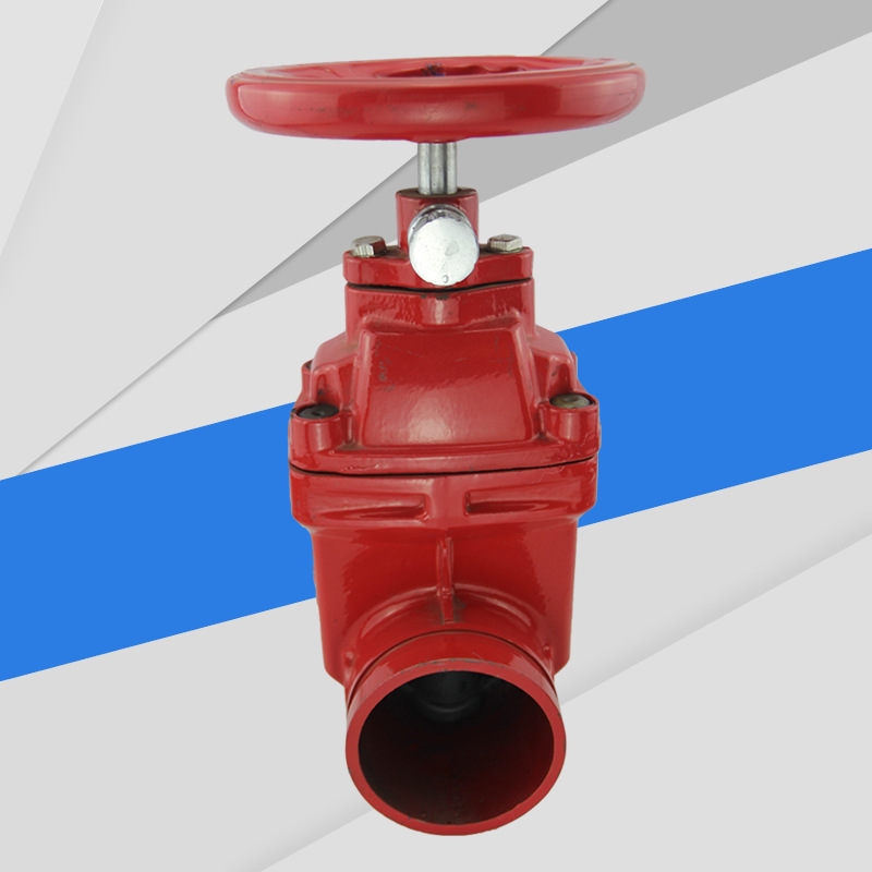 沟槽闸阀 暗杆沟槽闸阀 消防闸阀软密封卡箍闸阀法兰球磨铸铁闸阀-阿