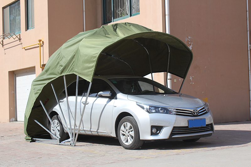 半自动活动车库折叠伸缩车棚简约户外汽车停车棚遮阳棚防暴晒雨棚