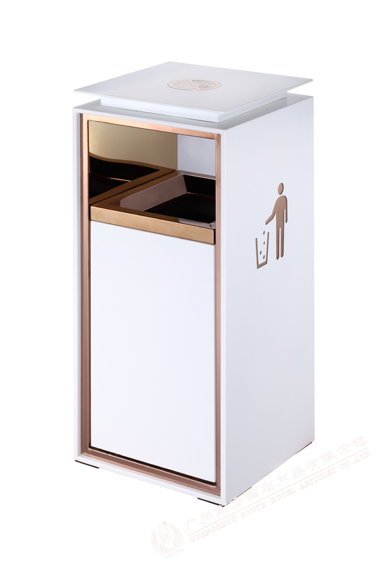 畅销款 南方品牌gpx-9a/b砂银钢/玫瑰金不锈钢垃圾桶批发,价格,库存