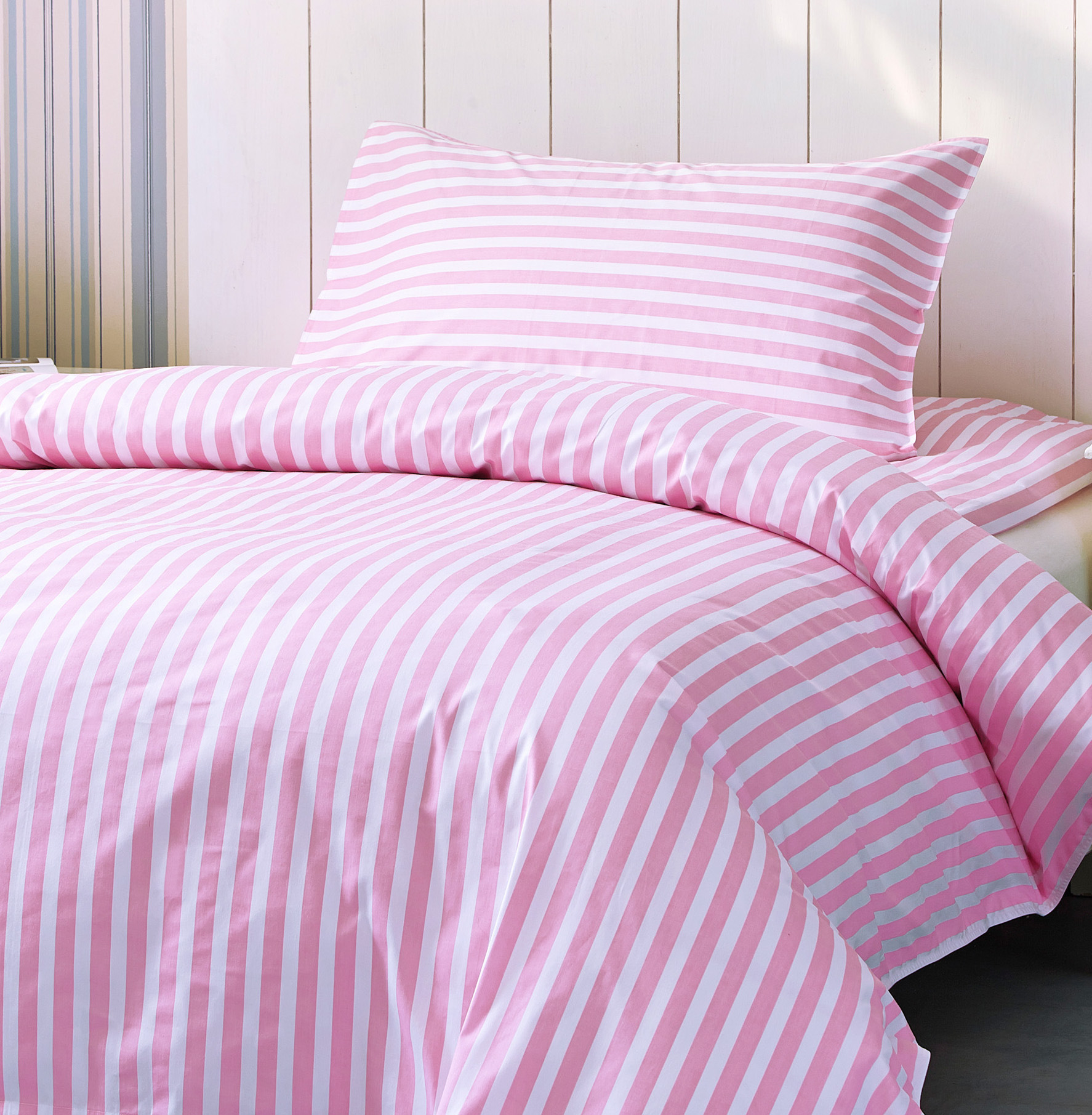 病房用品医用床上三件套医院粉缎条床单被罩枕套免费印字