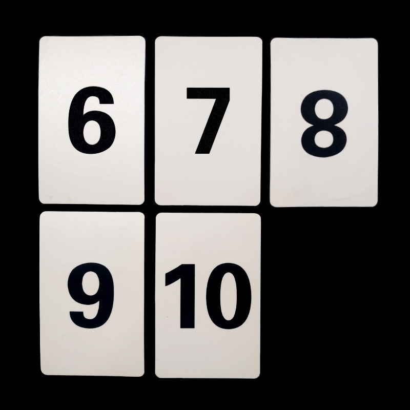 顺序卡排位卡数字卡片塑料号码牌编号卡片编码卡数数卡片数字卡片