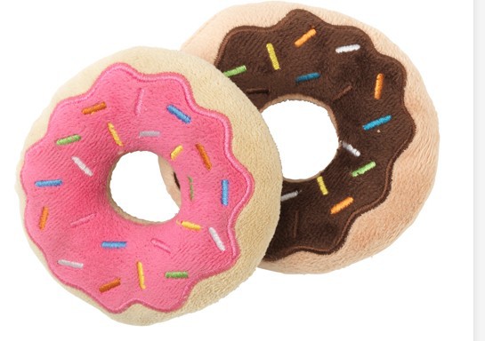 跨境热销毛绒甜甜圈挂件可爱毛绒甜甜圈玩具包包装饰衣服配件