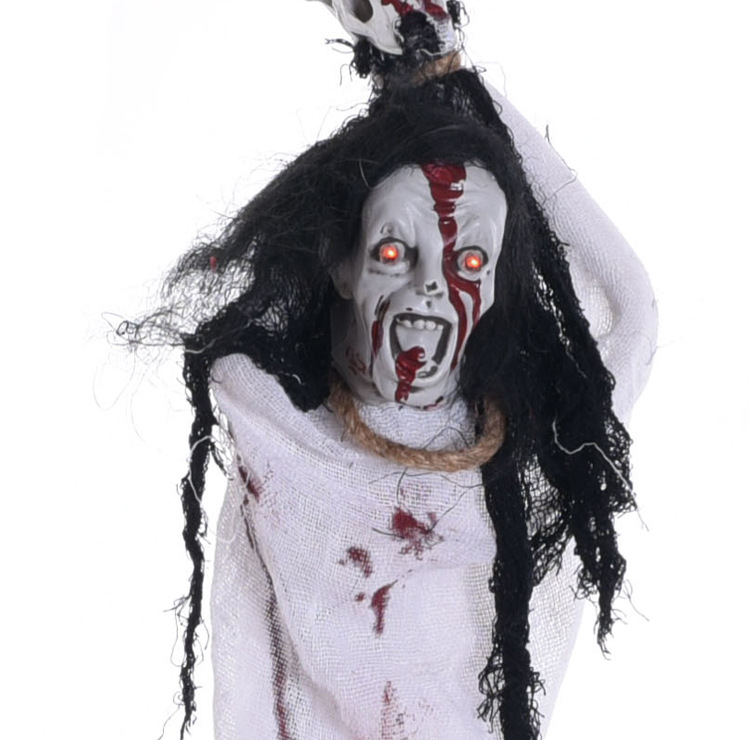 万圣节道具鬼屋酒吧ktv装饰布置恐怖血脸巫婆吊死鬼整蛊吓人玩具