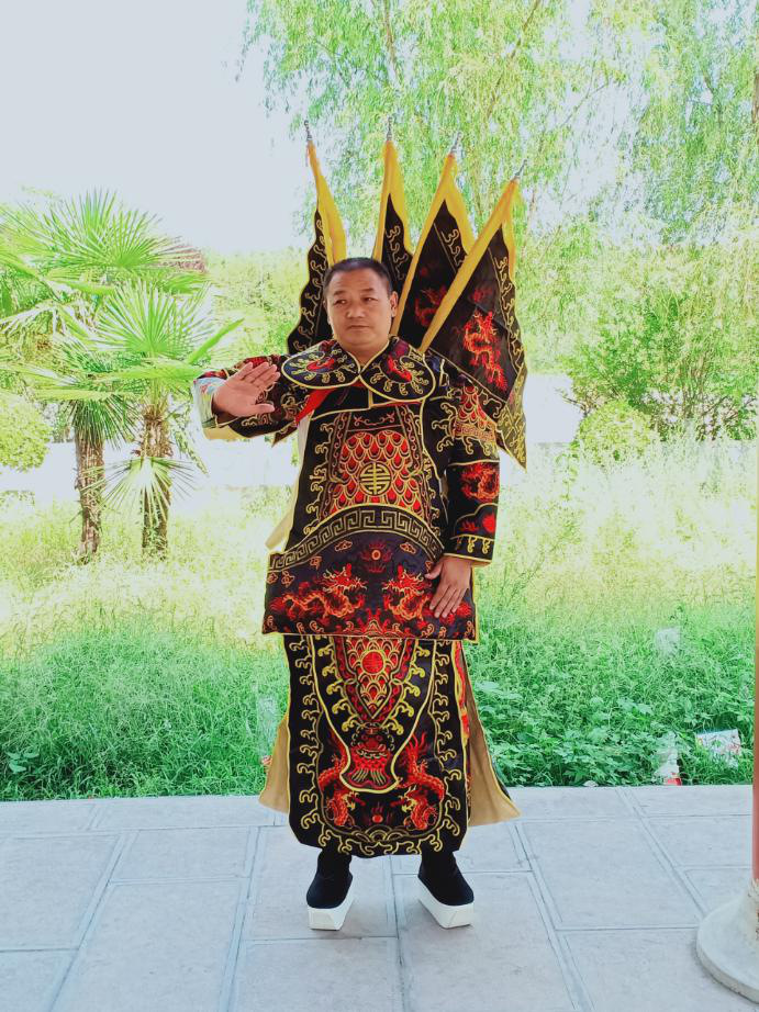 京剧衣服武生大靠戏曲武生武将花脸靠旗男电靠