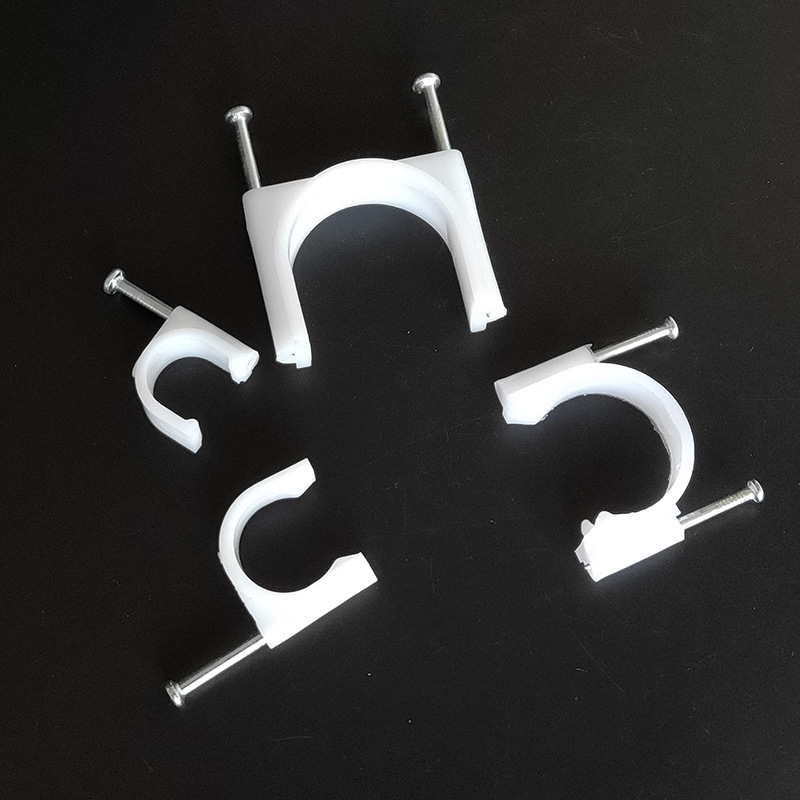 钢钉线管卡扣 u型管卡钉162025324050线管边卡 双钢钉电线管墙钉