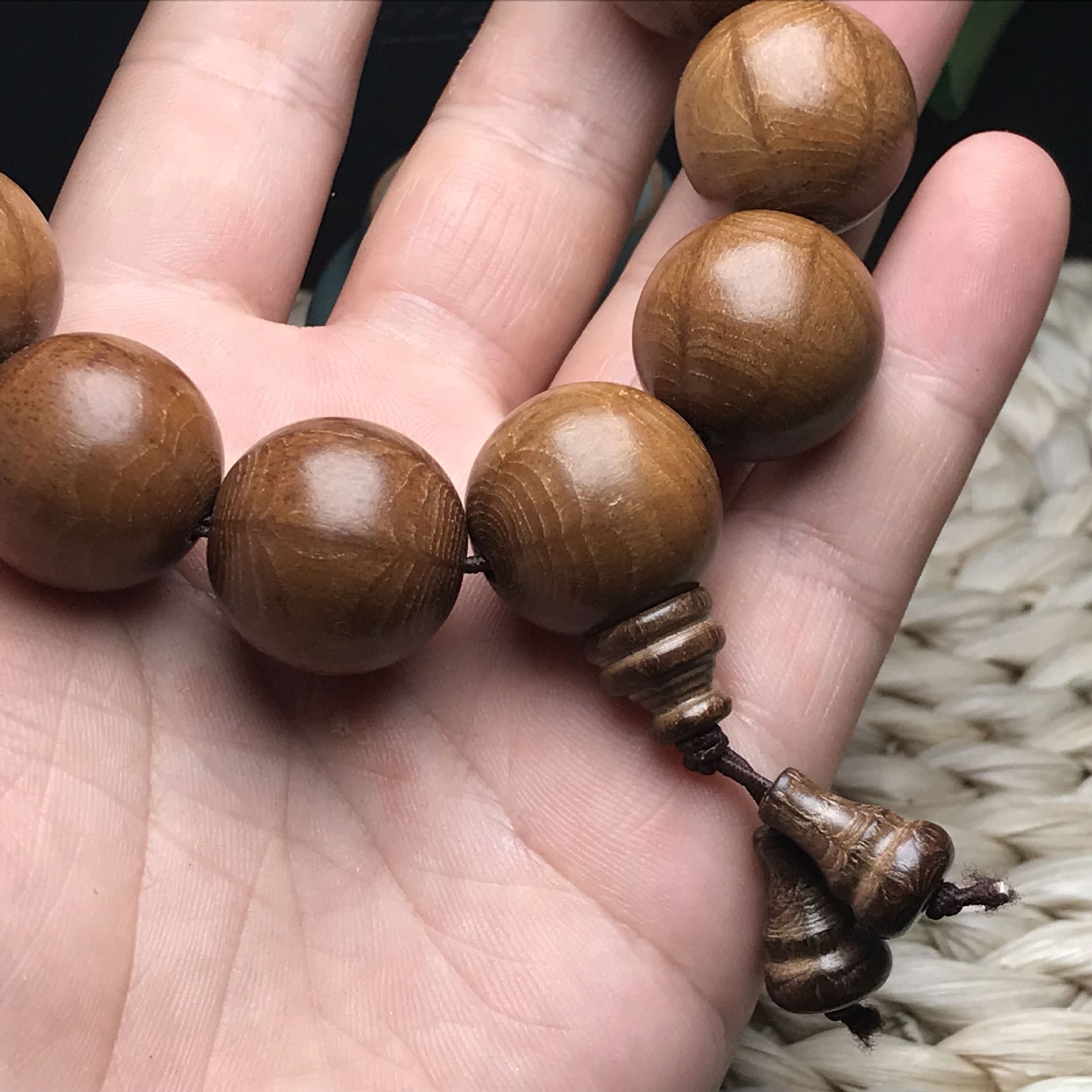 精品五台山六道木老料2.0文玩手串 降龙木藏式佛珠手链念珠工艺品