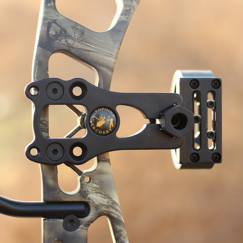 反曲弓瞄准器 传统复合三针瞄户外射箭瞄准镜配件跨境现货tp1530