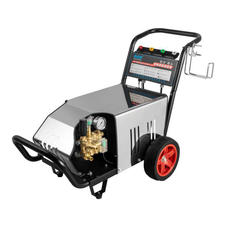 水洁豹移动式工业超高压洗车机工地清洗机大功率380v工程除锈