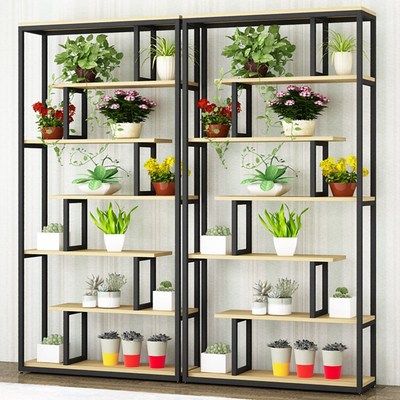 阳台花架铁艺落地绿萝多肉置物架花室内多层花盆室内架子式省空间