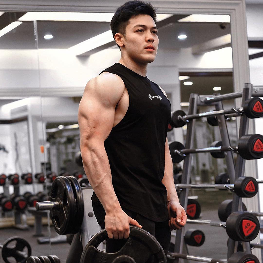 肌肉博士亚马逊欧美运动背心男款速干健身无袖t恤跑步训练服装