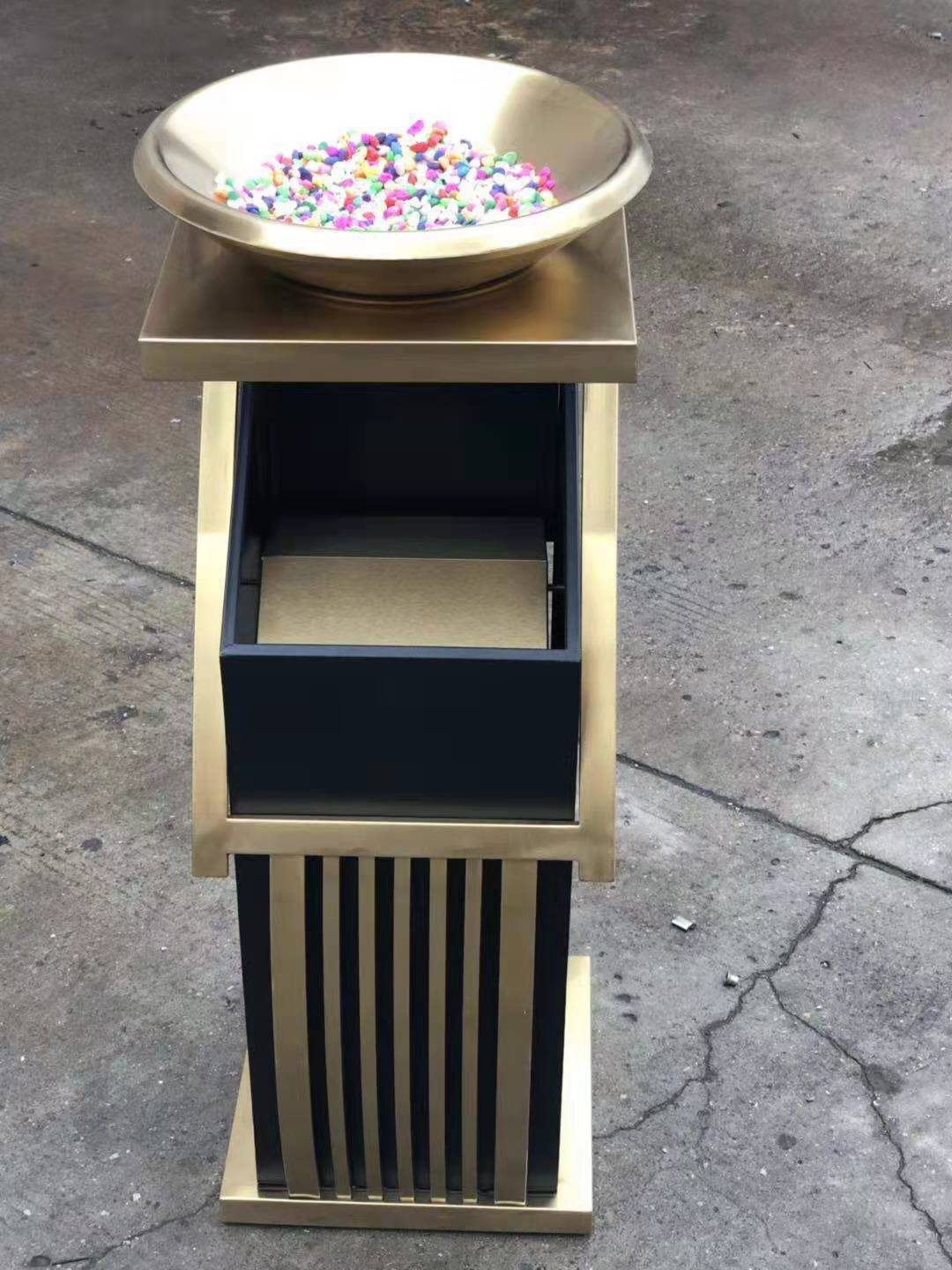 酒店垃圾桶大堂 不锈钢立式烟灰缸 宾馆ktv电梯楼道户外会所桶