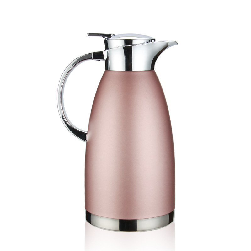 Stainless Steel Vacuum Insulated Pot Household Thermos Thermo European Coffee Pot Cold Water Bottle Cold Insulation Factory Direct Supply