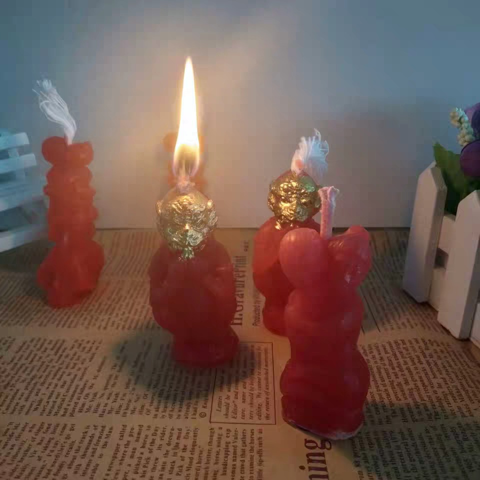 泰国招财女神蜡烛转运招财蜡烛 九尾狐仙许愿爱情助事业蜡烛