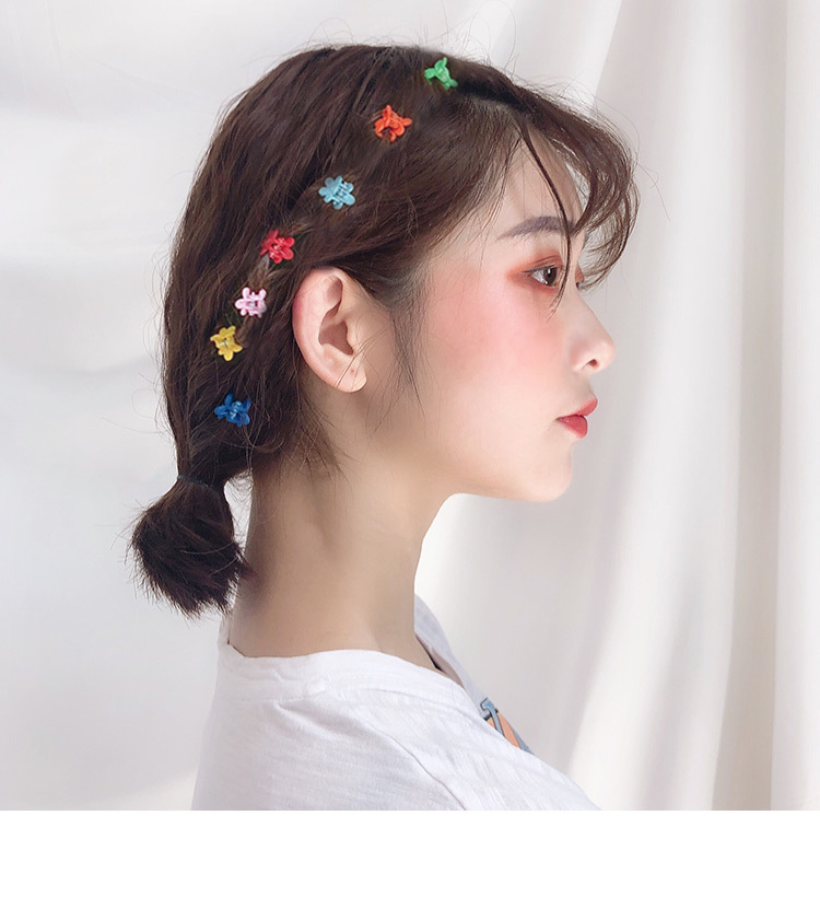 ins韩国泫雅风同款发夹女彩色小花朵抓夹糖果色发卡夹子网红卡子