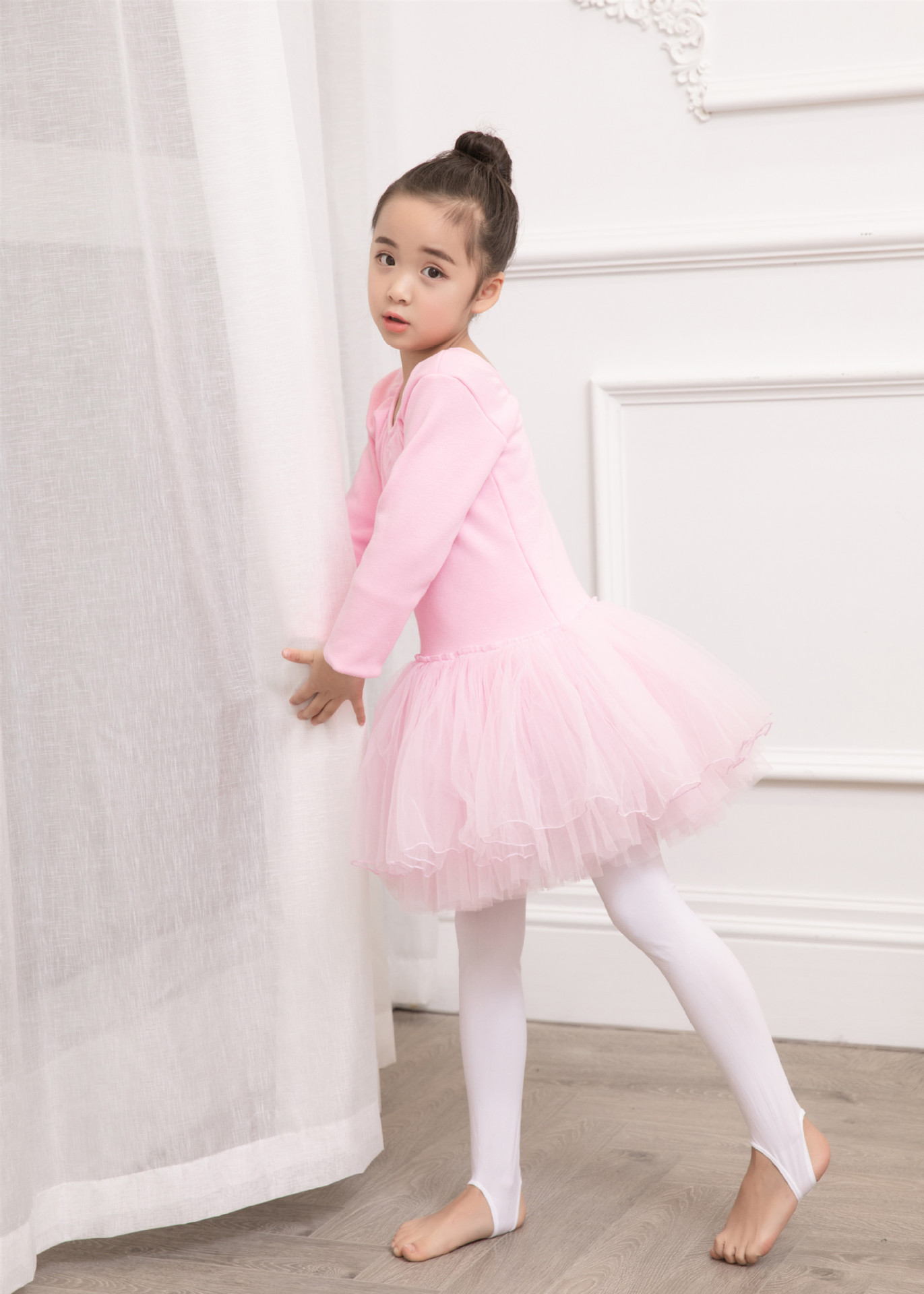 儿童连裤袜春秋薄款跳舞白色丝袜宝宝女童打底裤练功舞蹈袜子演出