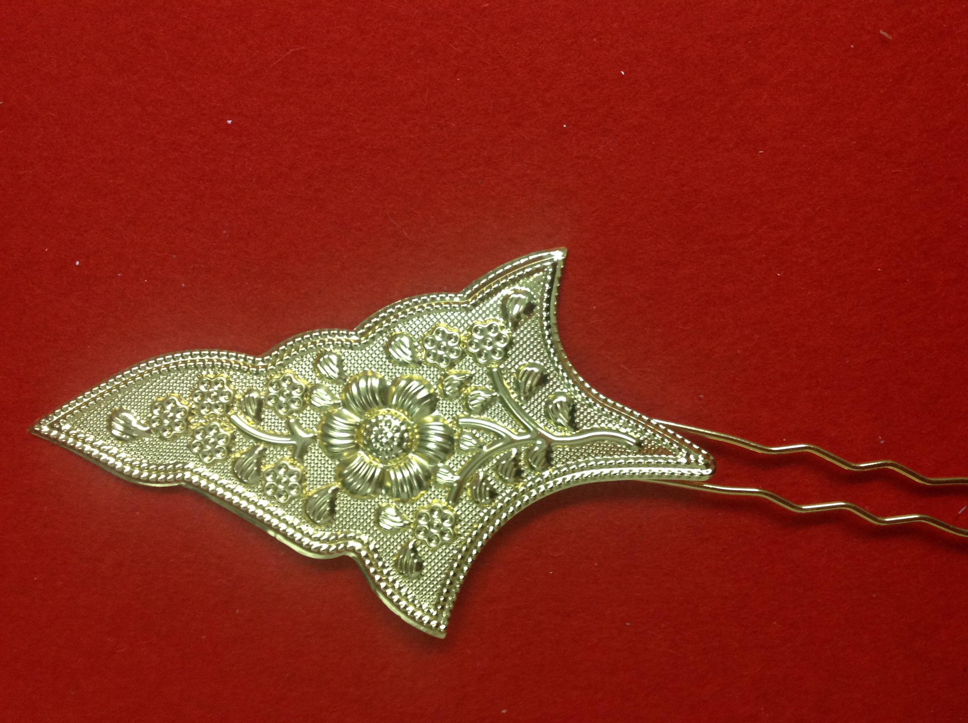 云南西双版纳傣族多民族风情头饰品发插盘头装饰发卡发簪纪念品-阿里