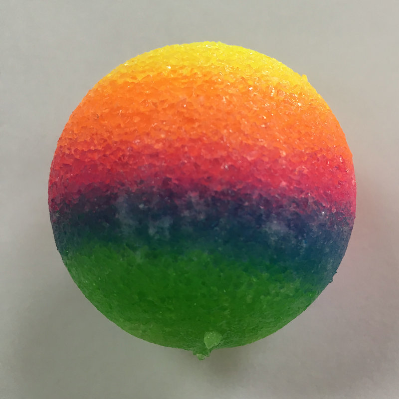 幼儿园礼物diy七彩弹跳球 魔法彩色跳跳球 跳跳弹力球自制玩具