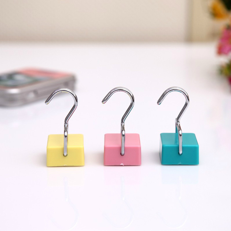 Strong Suction Seamless Magnetic Hook Creative Kitchen Refrigerator Simple Magnet Sticky Hook Microwave Oven Magnet Hook