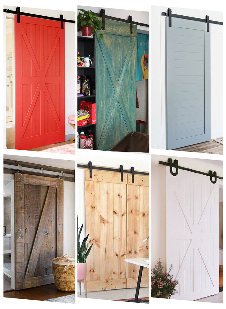 厂家直销实木定制北欧谷仓门室内门卧室房门实木复合卧室门