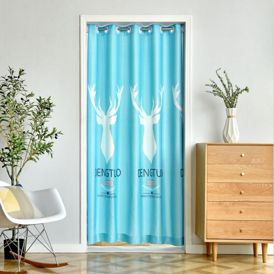 门帘短帘布批发窗帘布艺家纺韩版田园风格小碎花提花面料特价零剪