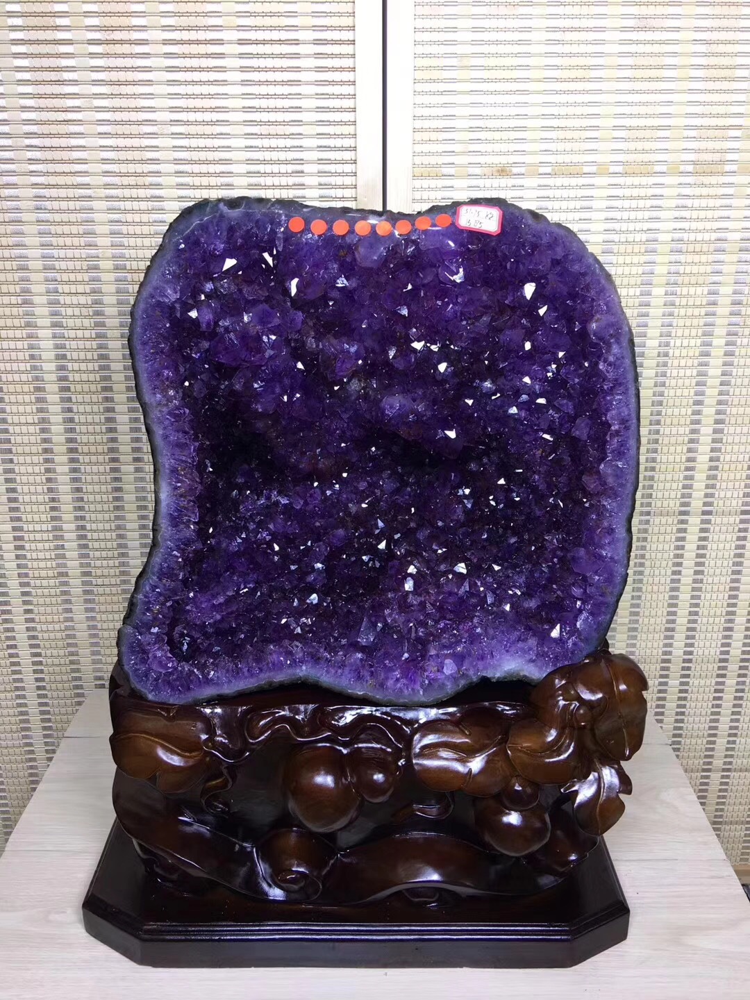 天然水晶洞紫晶洞摆件紫晶块原矿聚宝盆水晶 原石批发