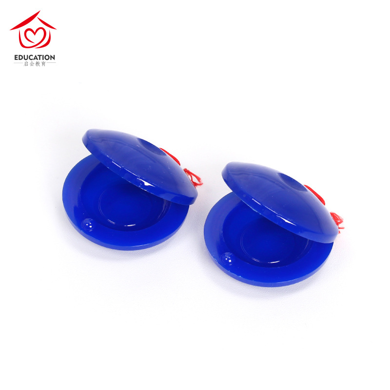 奥尔夫打击乐器塑料响板儿童圆响板幼儿园早教益智塑料舞板午板