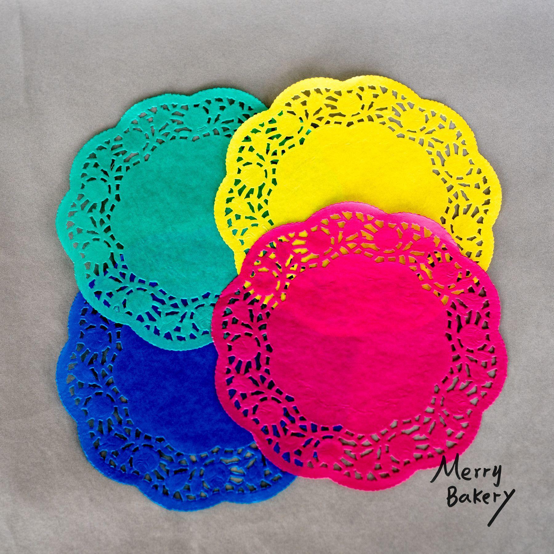 彩色花底纸吸油纸油炸纸垫烘焙纸蛋糕纸披萨纸花边纸