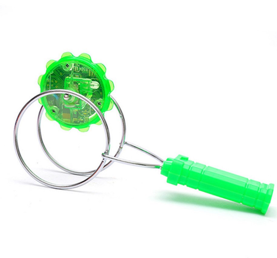 厂家直销新款魔力飞转陀螺 七彩发光轨道悠悠球 地摊热卖玩具特价