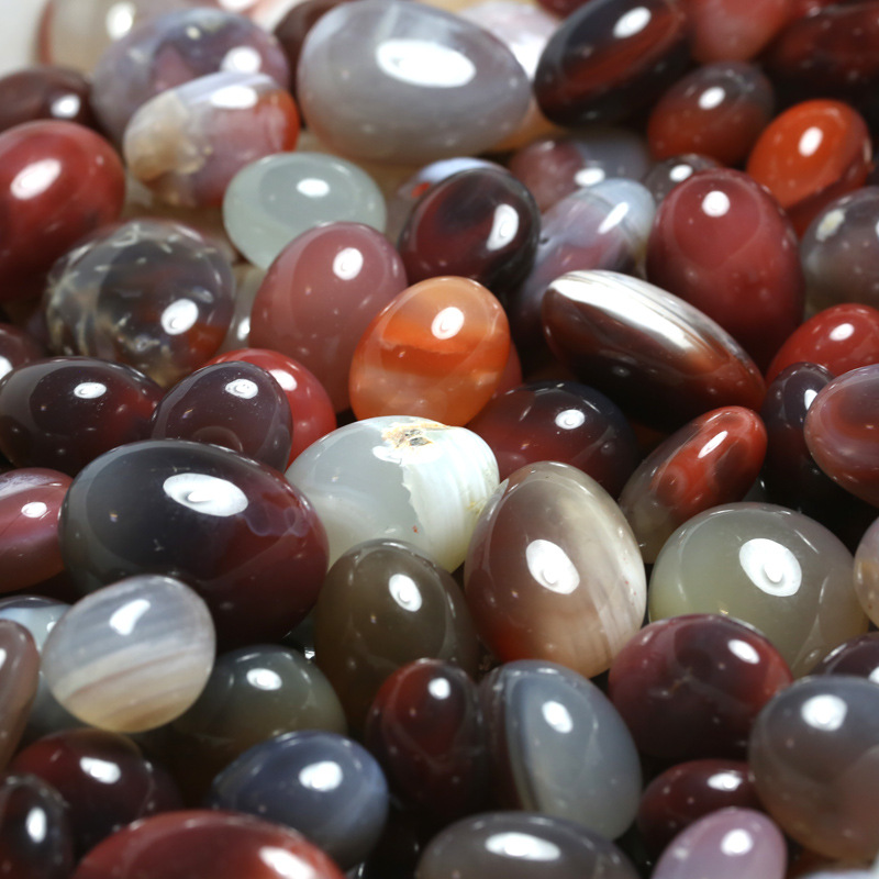 约20~30毫米100克天然非红玛瑙裸石 非洲红玛瑙佛教风水石鱼缸石