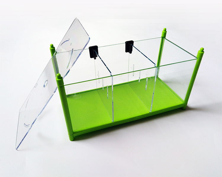 层层叠单双缸斗鱼隔离盒塑料斗鱼盒观赏鱼缸小型斗鱼缸透明金鱼缸