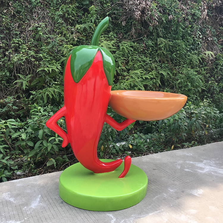 玻璃钢卡通植物雕塑玻璃钢卡通辣椒尖椒活动展览道具雕塑卡通辣椒