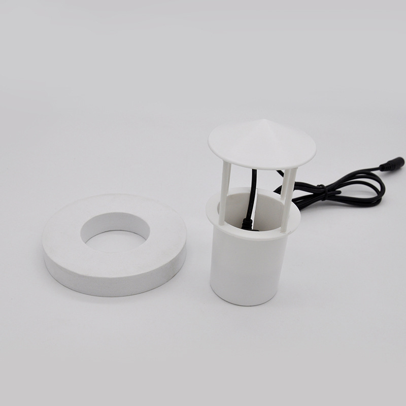 漂浮雾化仓塑料abs假山鱼缸单头雾化器配件塑料金属头造雾器专用