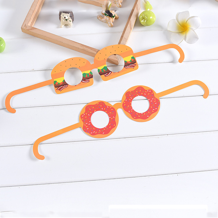 生产定制各类纸制创意广告眼镜派对布置眼镜儿童卡通装扮眼镜