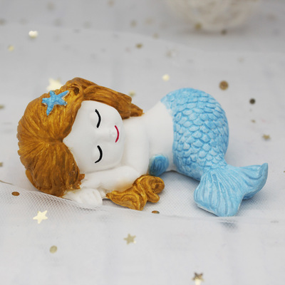 美人鱼 香薰石膏摆件模 蛋糕装饰模 硅胶模具c1140