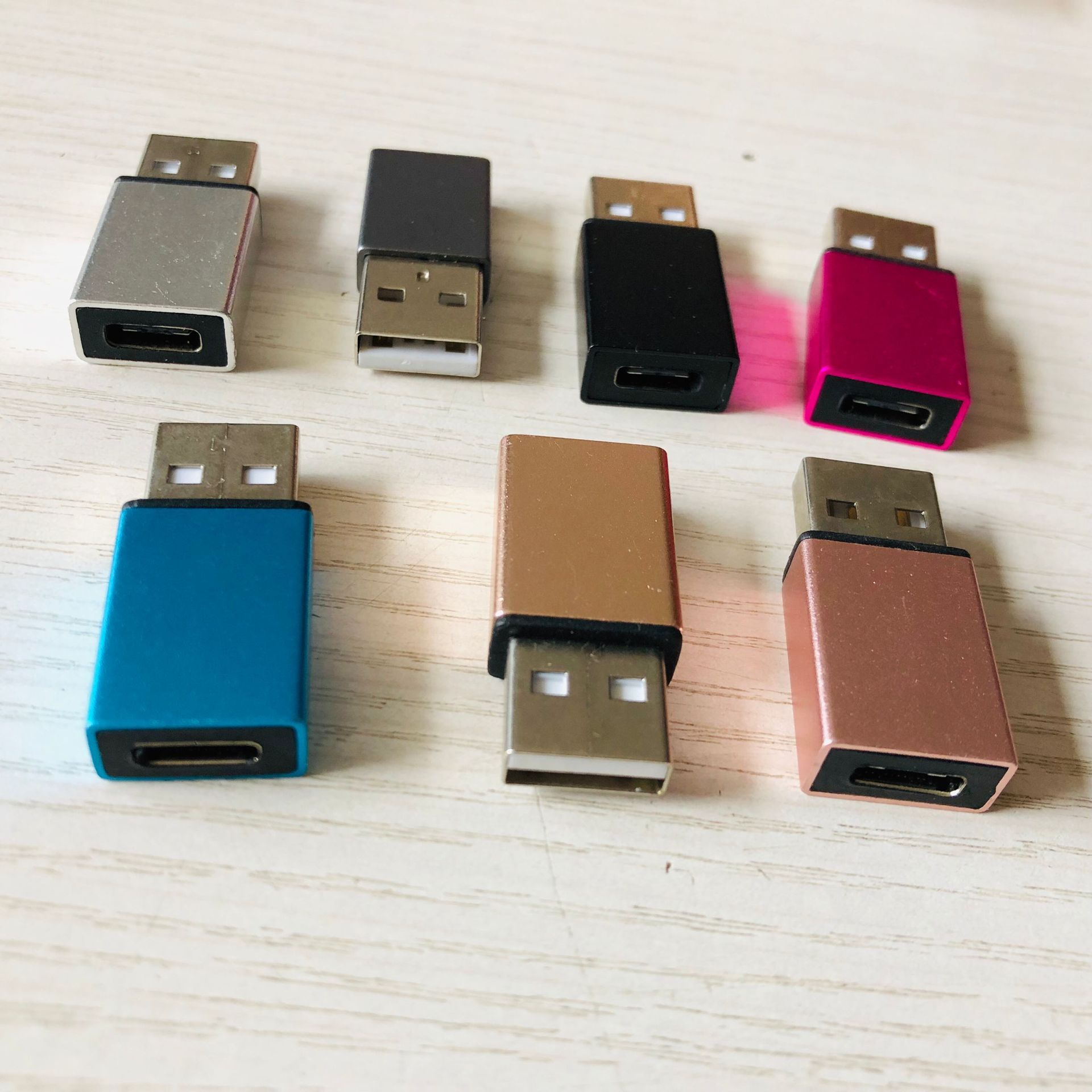 0铝合金数据线转接头type-c母转usb公pd充电线转换头