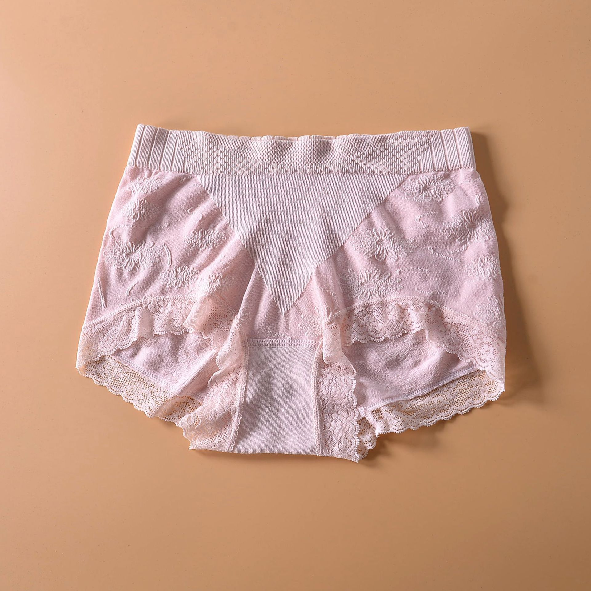 潮牌日系女士性感蕾丝花边内裤包臀少女莫代尔棉短裤修身贴身女生