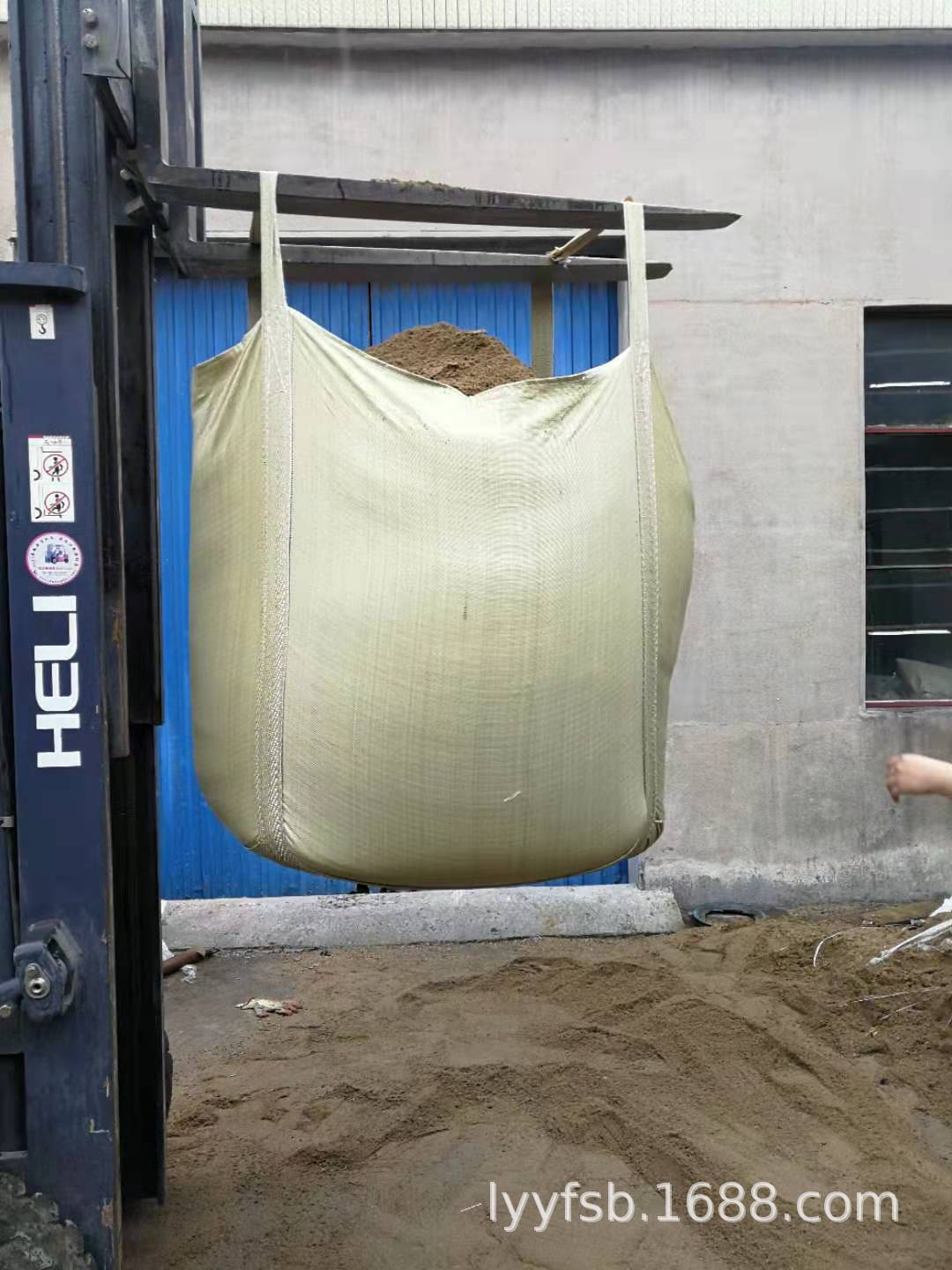 5吨吨包白黄编织袋 蛇皮厂家太空袋集装袋桥梁预压吨袋