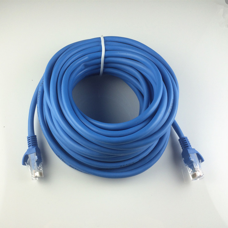 低价批发123510米成品网线跳线超五类非屏蔽utp铜包铝cat5e网络线