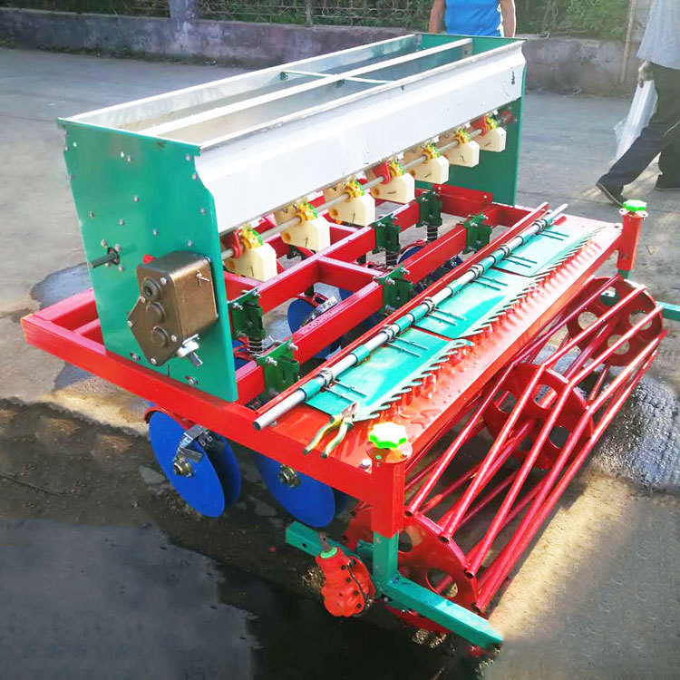 小麦旋耕播种机农用7行小麦播种机大豆播种机9行圆盘腿药材播种机