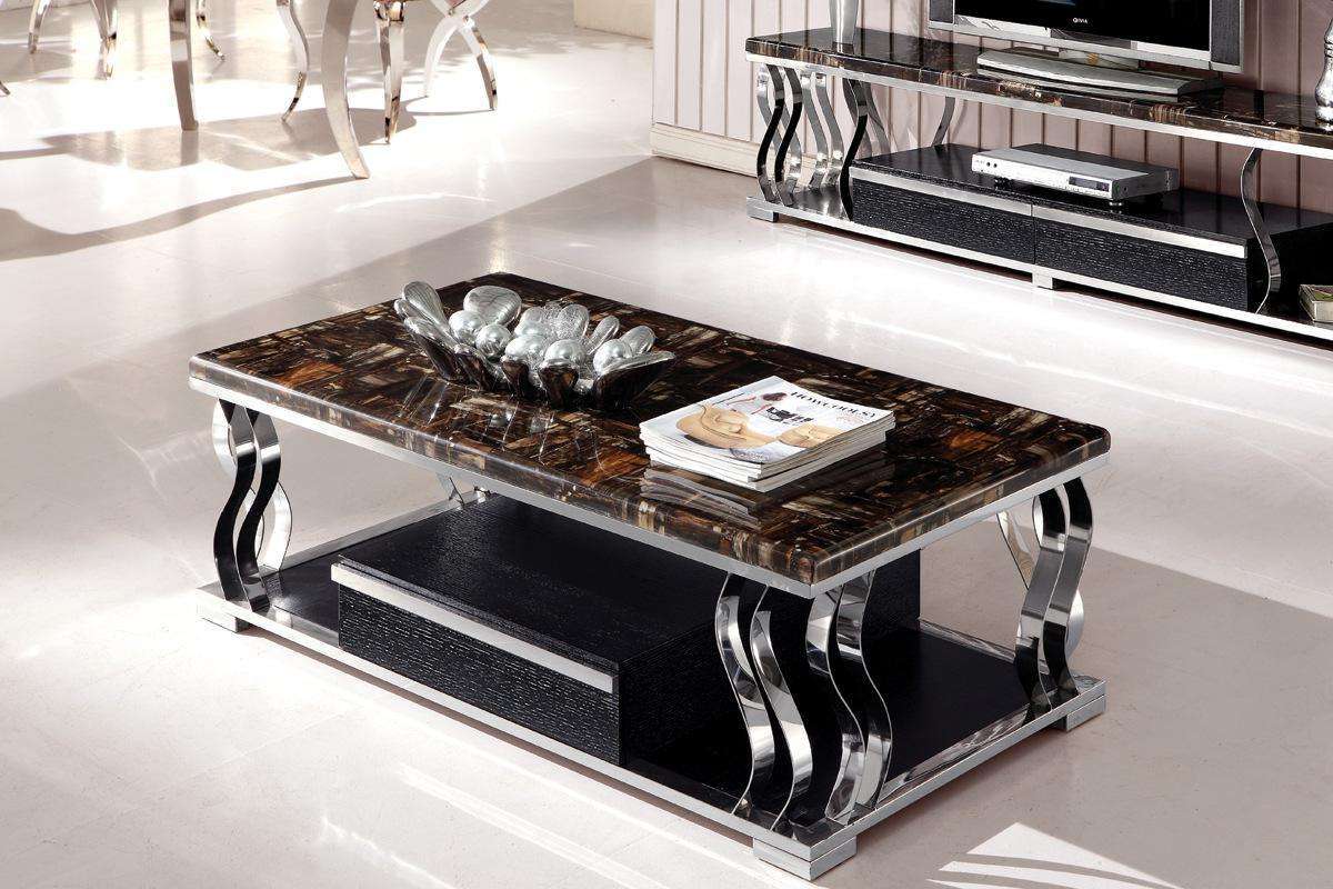 创意轻奢不锈钢茶几