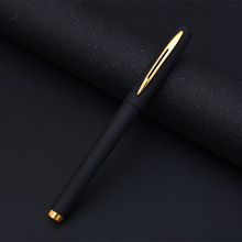广告中性笔黑色笔刻字定制logo 水笔签字笔 创意中性笔定制批发