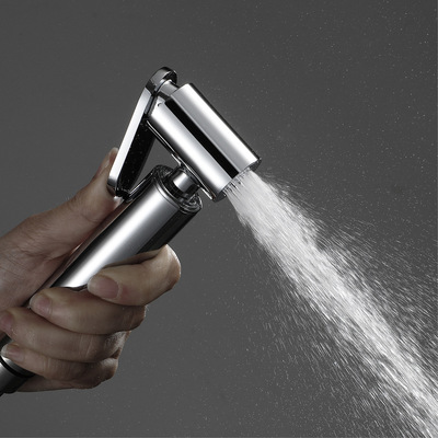 妇洗器喷枪铬色套装卫生间马桶冲洗器全铜妇洗龙头hipj09032-2