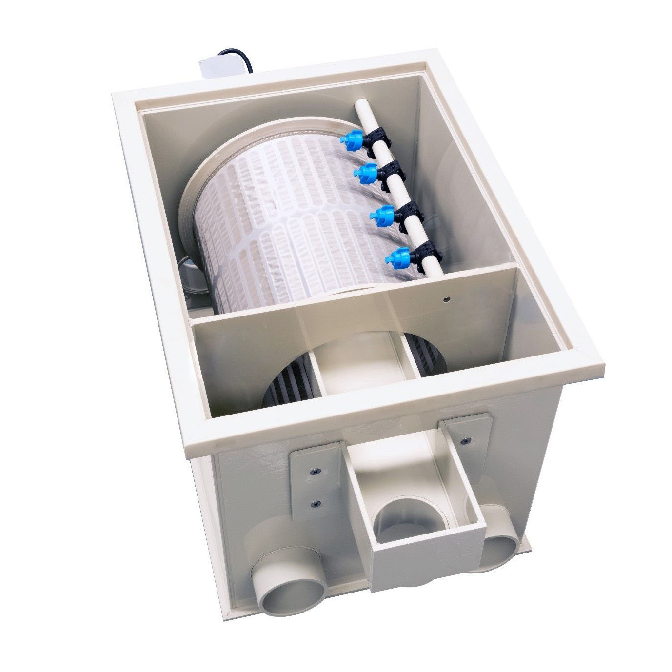 水产养殖箱式滚筒微滤机 工厂化全自动循环水养殖备鱼池过滤设备