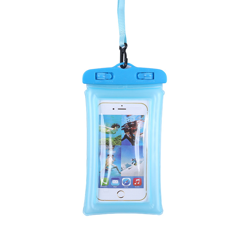 Mobile Phone Waterproof Bag Touch Screen Airbag Seal Swimming Hot Spring Equipment Drifting Mobile Phone Case for Riders to Send Take-out