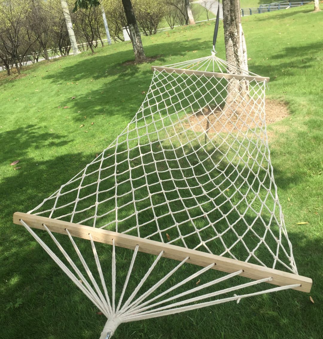 外贸批发75股棉网吊床户外野营宿舍成人摄影