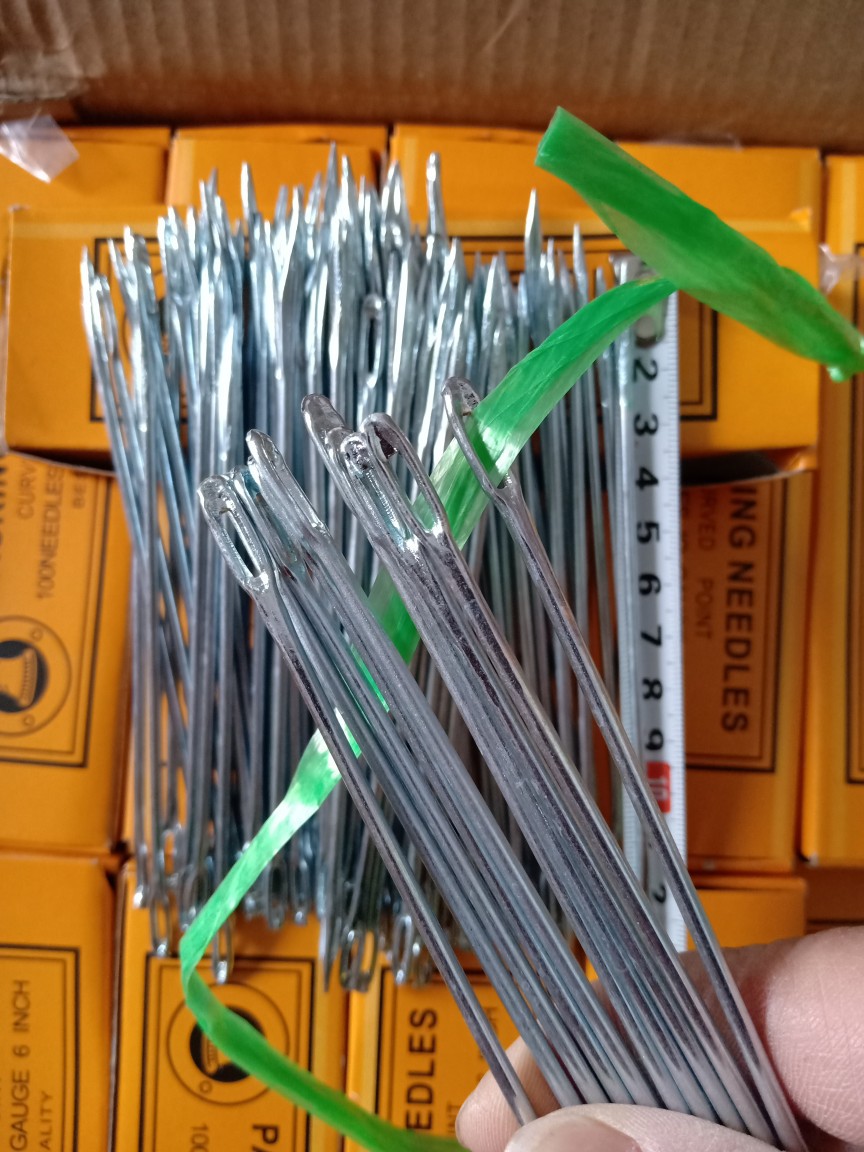 5粗编织袋封口包针穿线缝口针麻线打包针