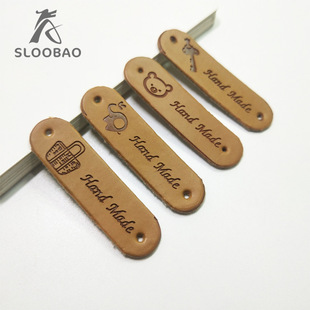 pu皮革皮标 牛仔裤衣服补丁贴装饰贴花 diy手缝修补小标签-阿里巴巴